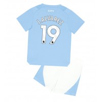 Manchester City Julian Alvarez #19 Replica Home Minikit 2023-24 Short Sleeve (+ pants)